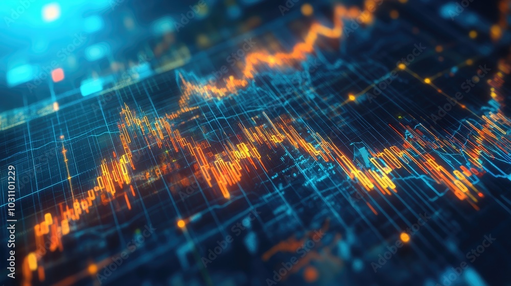 Dynamic Financial Data Visualization Background Dynamic Financial Data Visualization Background
