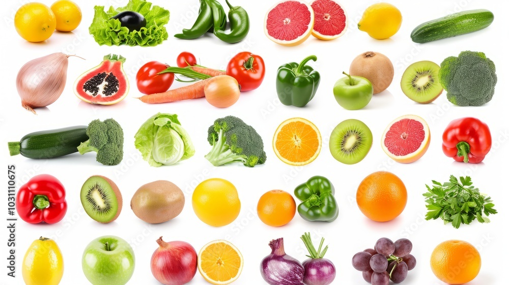 The Bountiful Array: A Spectacular Compilation of Fruits and Vegetables Captured in Isolation on a P The Bountiful Array: A Spectacular Compilation of Fruits and Vegetables Captured in Isolation on a P