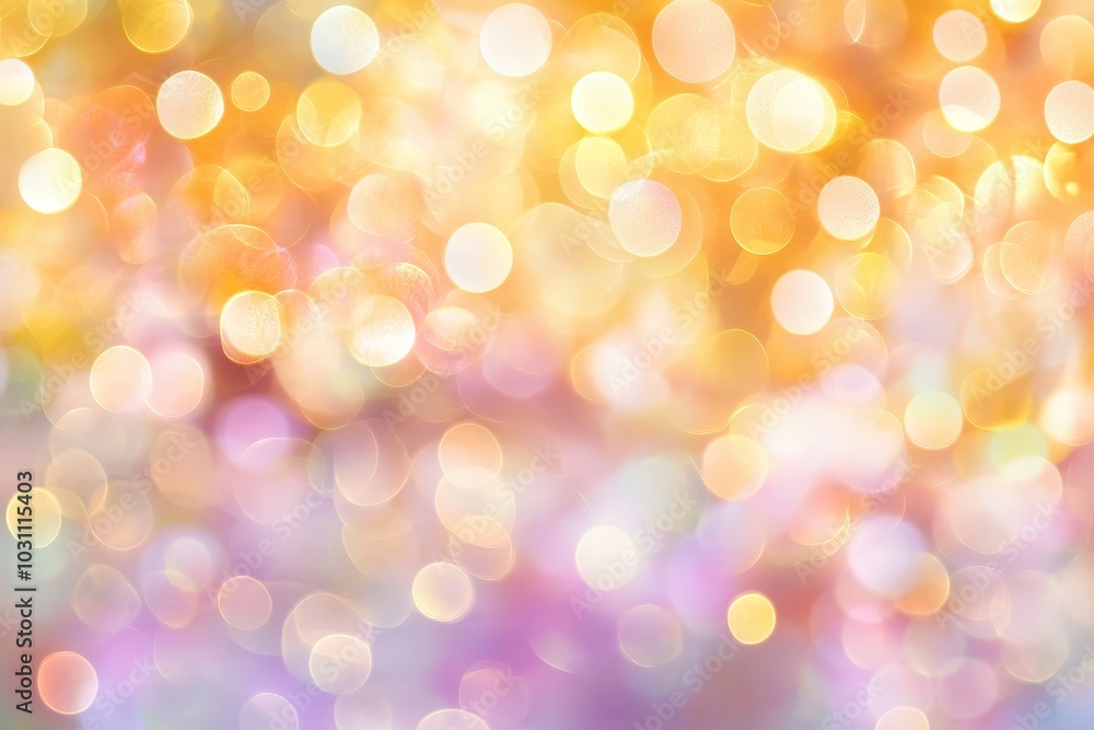 Soft golden and pastel bokeh lights create a dreamy atmosphere for festive celebrations and creative projects Soft golden and pastel bokeh lights create a dreamy atmosphere for festive celebrations and creative projects