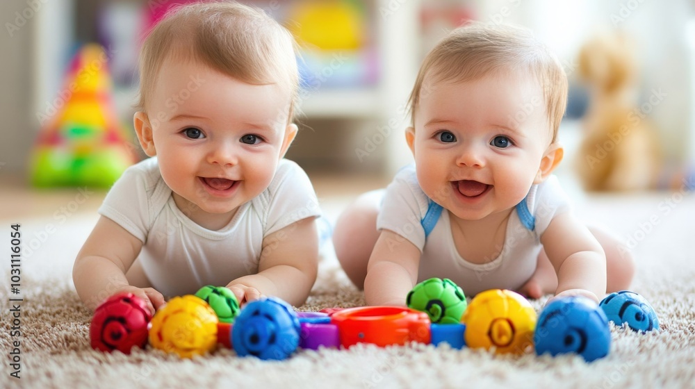 Cheerful Babies Bonding Cheerful Babies Bonding