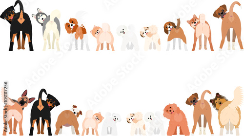 dogs row and group bundle