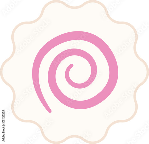 Fish Cake Narutomaki kamaboko food icon.
