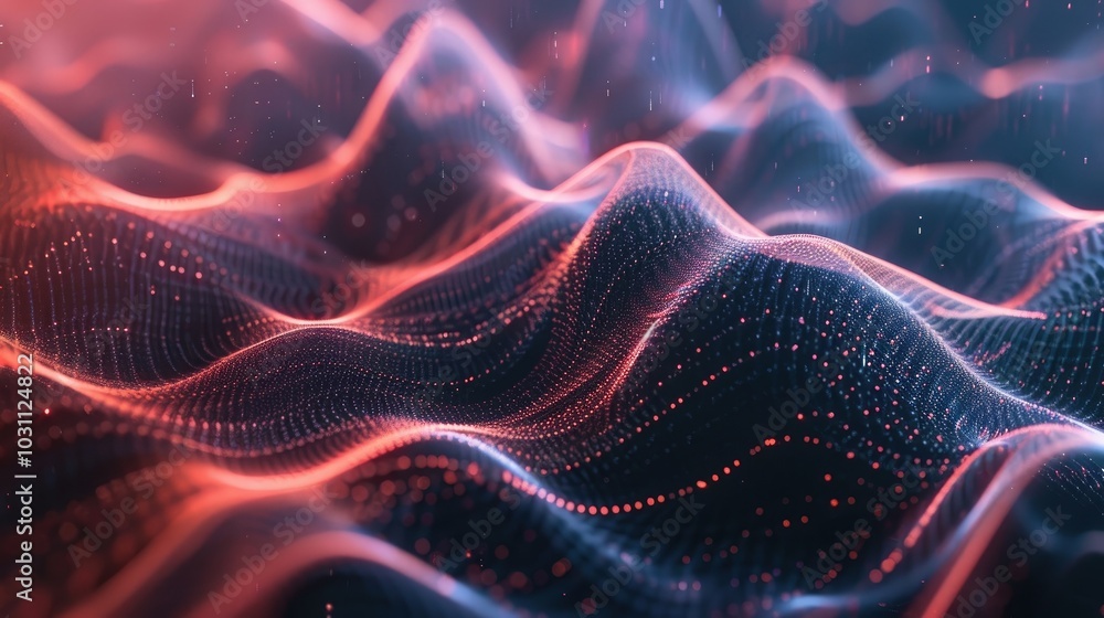 Abstract patterns of sound waves visualized Abstract patterns of sound waves visualized