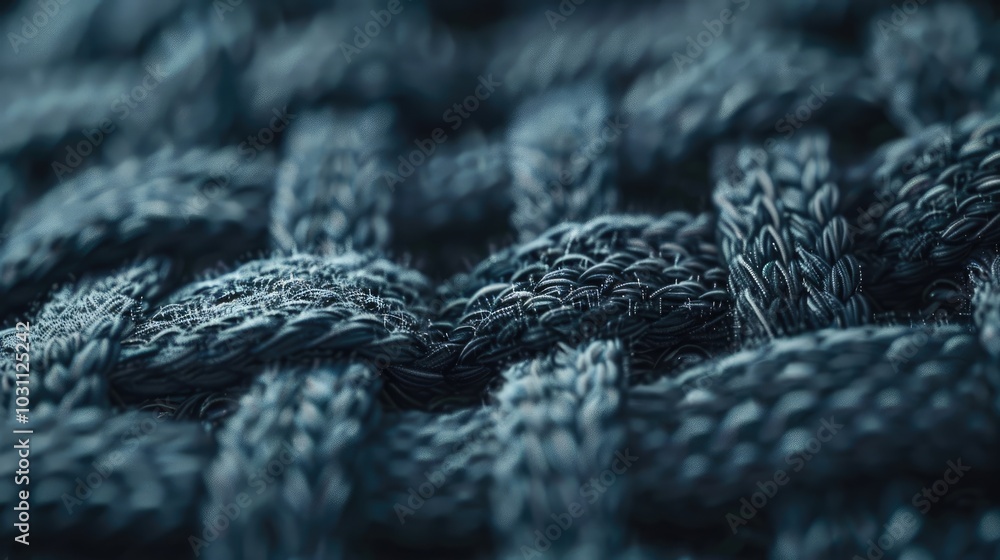 Close-up of woven fabric with detailed fibers and subtle color variations Close-up of woven fabric with detailed fibers and subtle color variations