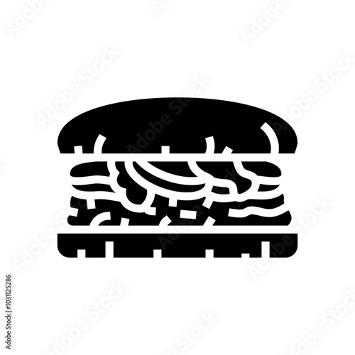 jalapeño burger food glyph icon vector. jalapeño burger food sign. isolated symbol illustration