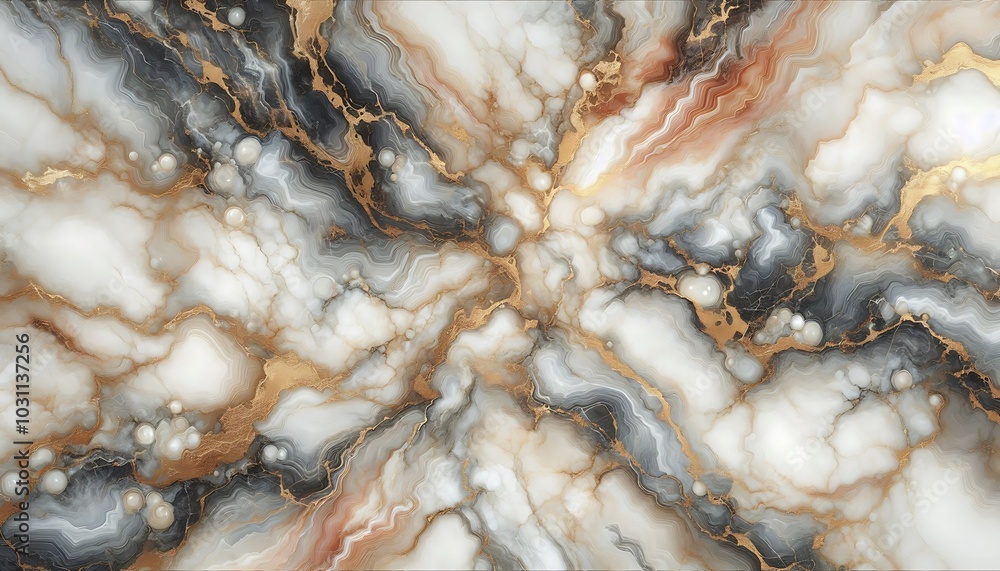 white marble texture background with golden veins