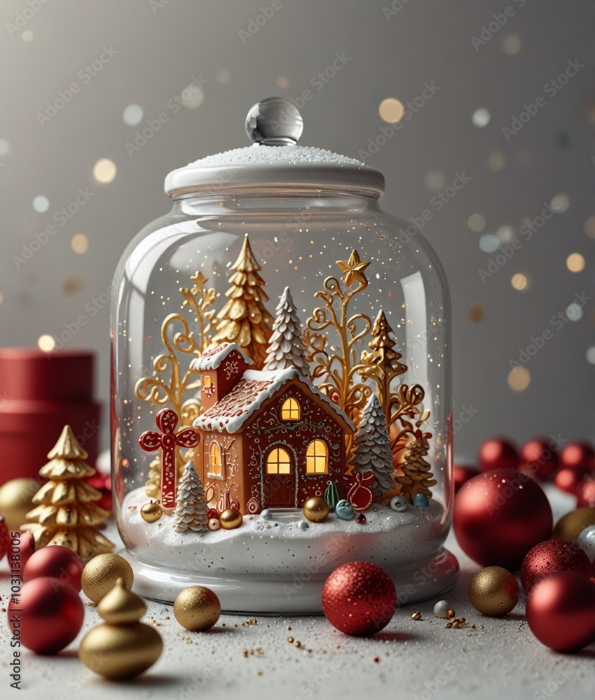 Obraz premium christmas decoration on the table