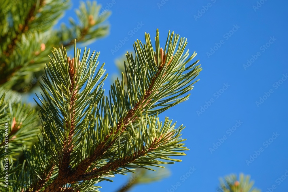 Scotch Pine Tree background - generative ai Scotch Pine Tree background - generative ai