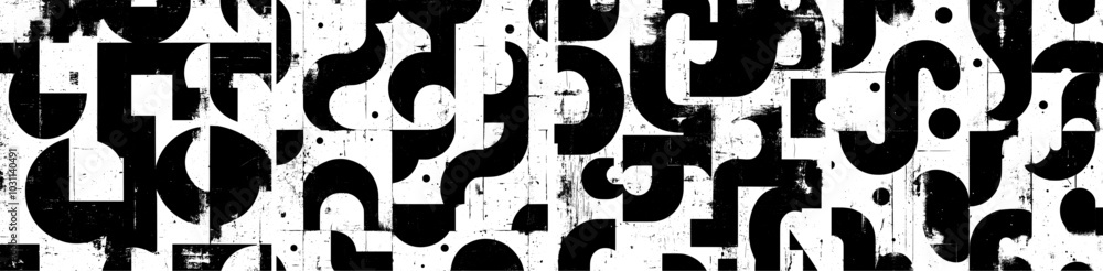 Obraz premium Authenia textured font pattern, modern poster background shape