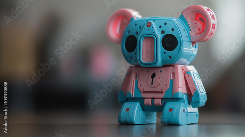 quirky anodized teddy koala design with a raw artistic feel photo