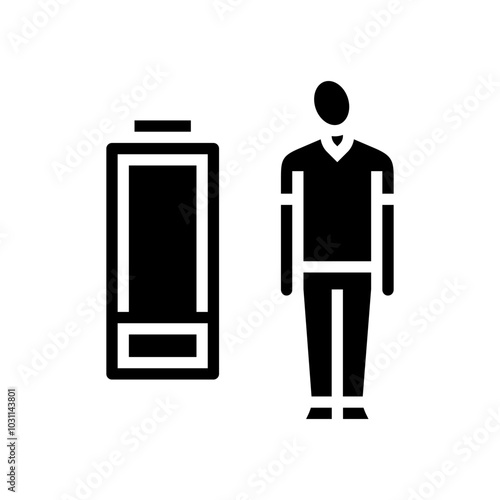 chronic fatigue syndrome glyph icon vector. chronic fatigue syndrome sign. isolated symbol illustration