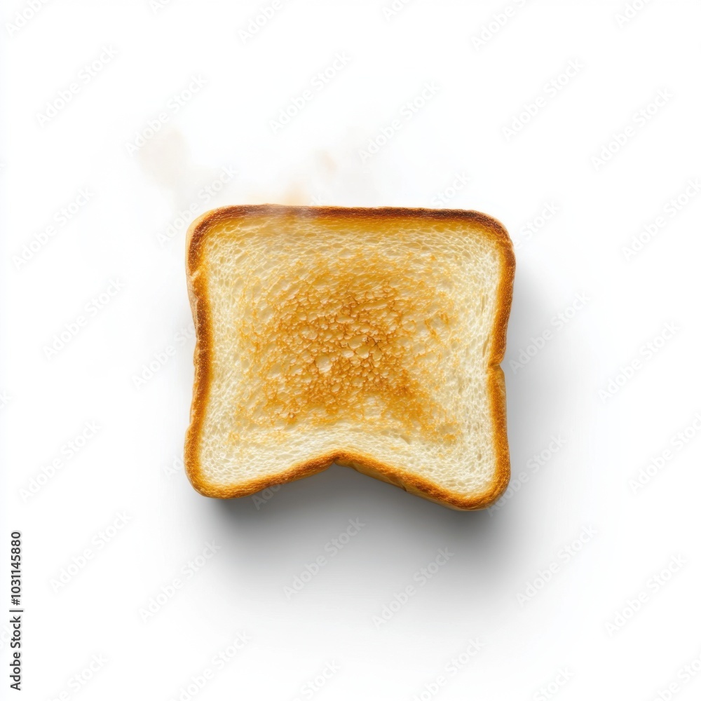 Toast on White Background with Aroma Toast on White Background with Aroma