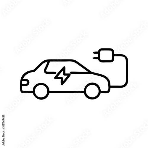 Electric Car Icon 