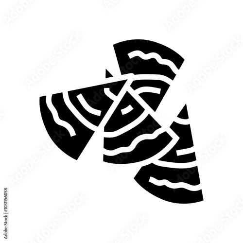 hummus with pita chips glyph icon vector. hummus with pita chips sign. isolated symbol illustration
