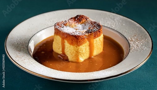 Bread and Butter Pudding with Caramel Sauce photo