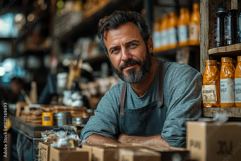 A migrant entrepreneur starting a business in their new country, highlighting the economic contributions of migrants. Concept of migrant entrepreneurship. A migrant entrepreneur starting a business in their new country, highlighting the economic contributions of migrants. Concept of migrant entrepreneurship.