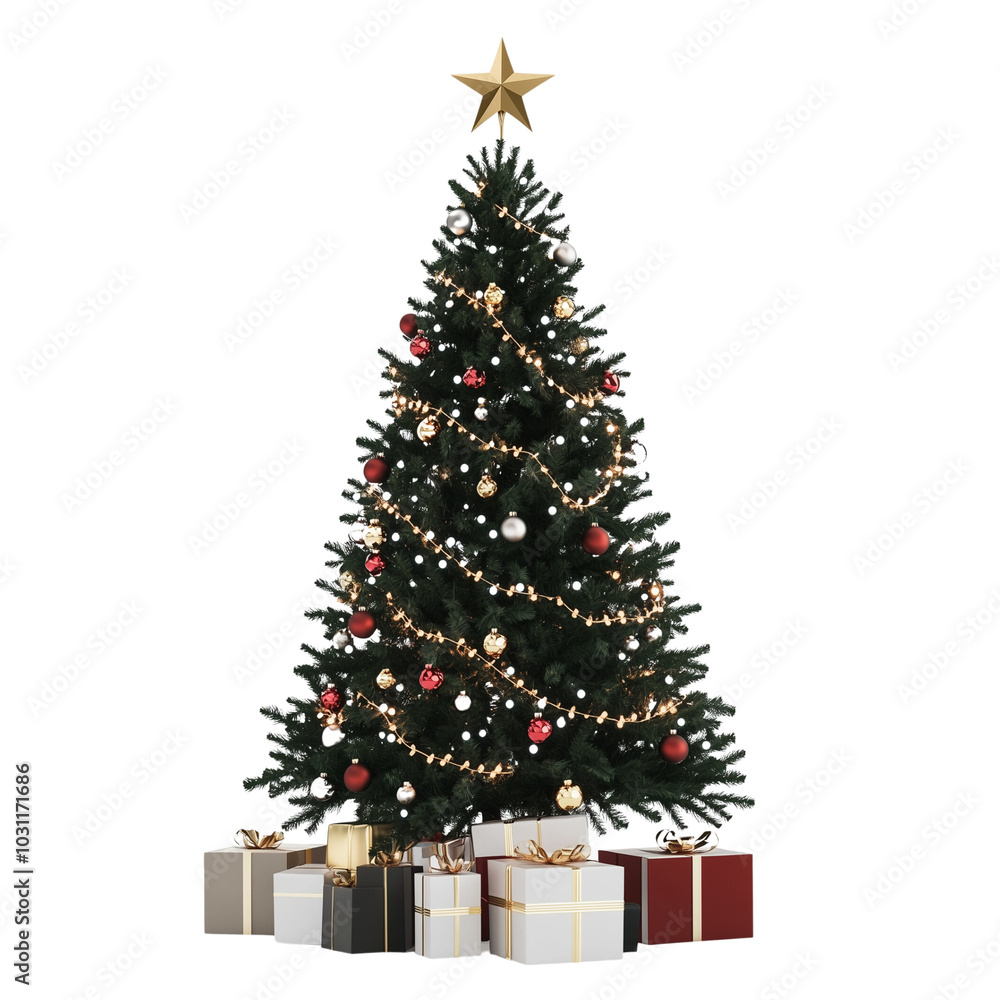 christmas tree with gift boxes christmas tree with gift boxes