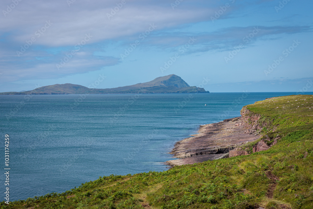 Fototapeta premium Corraun, Ireland - June 29 2024 