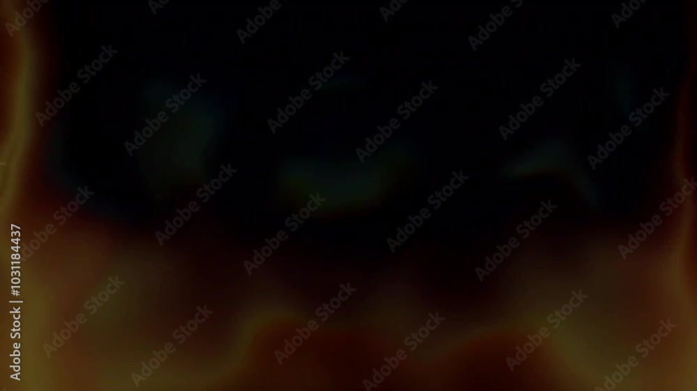 Fire Scene Overlay on Black Background - 4K Animation Effect for Professional Video Projects