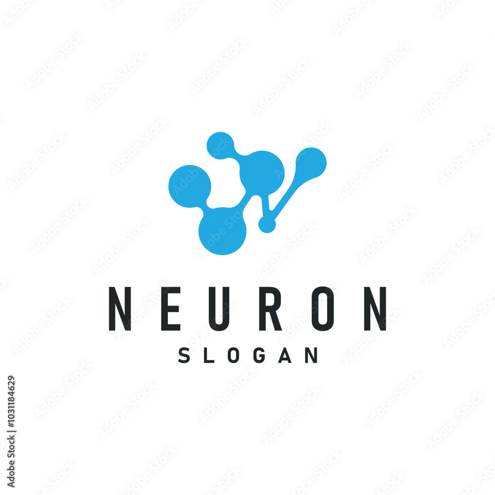 Neuron Logo, Neuron Nerve or Seaweed Vector Abstract Molecule Design, Template Illustration Neuron Logo, Neuron Nerve or Seaweed Vector Abstract Molecule Design, Template Illustration