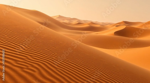 Fototapeta Naklejka Na Ścianę i Meble -  sand dunes in the desert, desert with desert sand, desert scene with sand, sand in the desert, wind in the desert