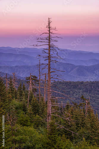 Sunset over the Great Smoky Mountains