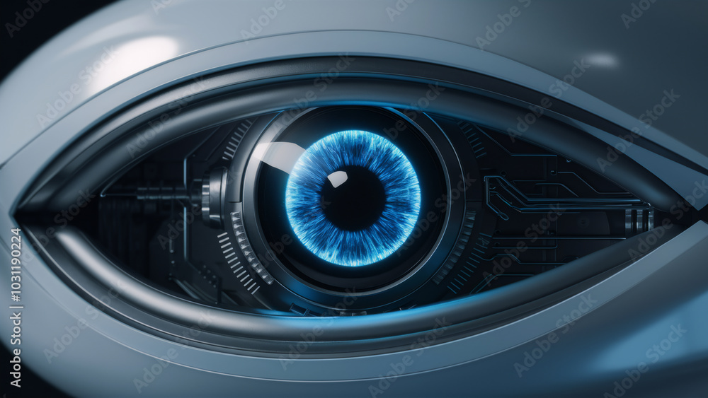 blue-eyed robot blue-eyed robot