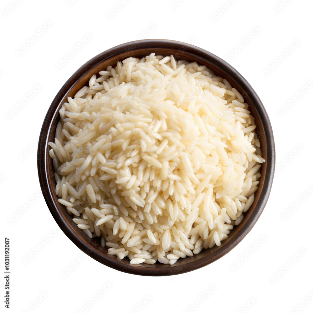 Bowl of white rice, isolated on transparent or white background. Bowl of white rice, isolated on transparent or white background.