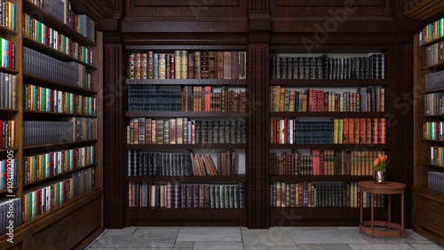 オンラインミーティング用背景 テレビ会議背景用 ZOOM会議背景用 CG 部屋 ラウンジ 本棚 書斎 video conferencing for using in video conference and as a zoom background.