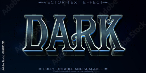 Halloween monster text effect, editable horror and scary text style