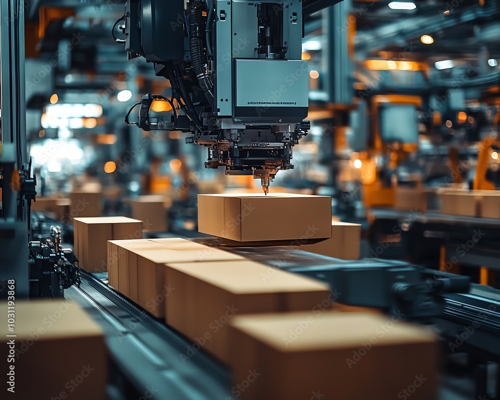 Closeup view of industrial machinery producing paperboard in a bustling factory, highlighting the intricate details of the manufacturing process Closeup view of industrial machinery producing paperboard in a bustling factory, highlighting the intricate details of the manufacturing process