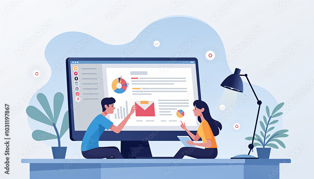 Remote Work Video Call on Laptop Screen Remote Work Video Call on Laptop Screen