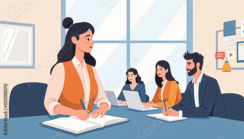 Colleagues Working Together on Project Planning