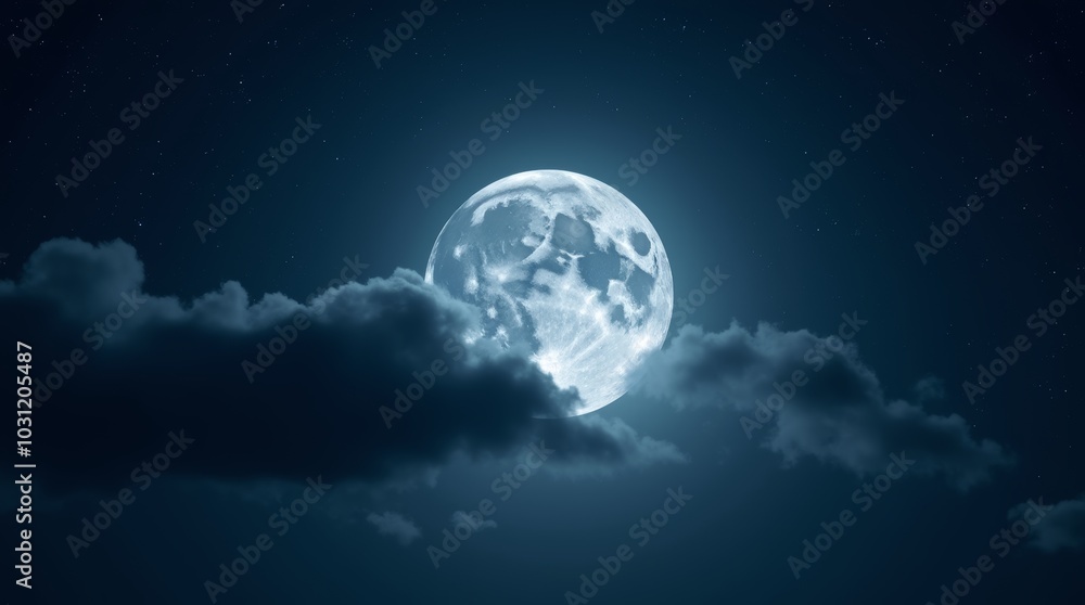 moon in the night with stars and cloud, moon view at the night, beautiful moon with stars moon in the night with stars and cloud, moon view at the night, beautiful moon with stars