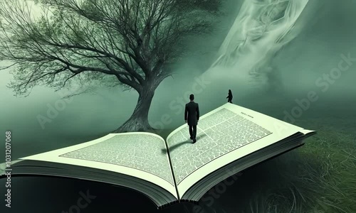 A Man on a Book