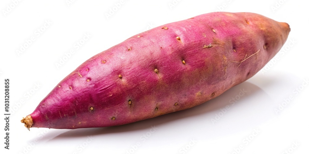 Japanese sweet potato on white background Japanese sweet potato on white background