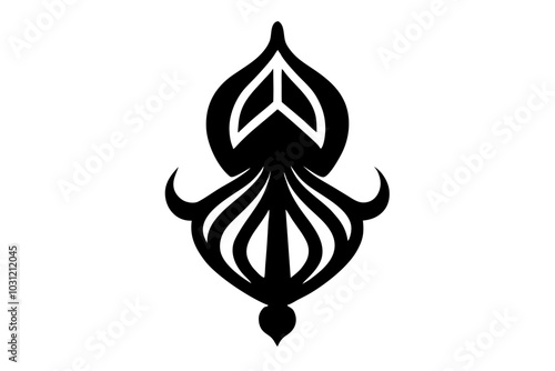 sikhism symbol vector  silhouette