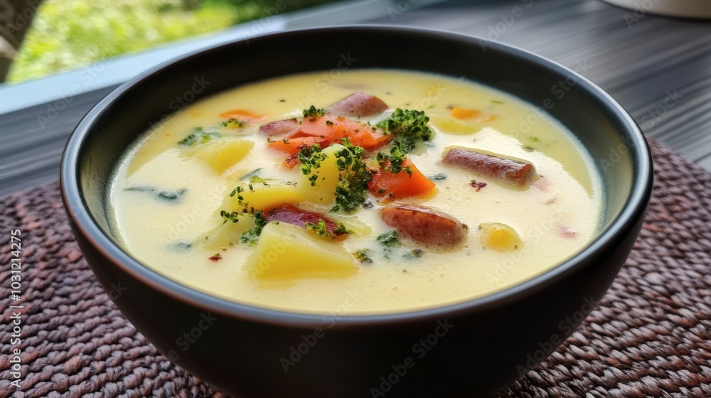 Creamy Vegetable Soup with Fresh Herbs and Spices Creamy Vegetable Soup with Fresh Herbs and Spices