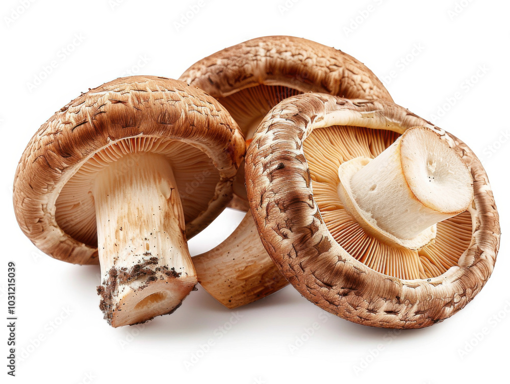 fresh mushroom isolated on white background fresh mushroom isolated on white background