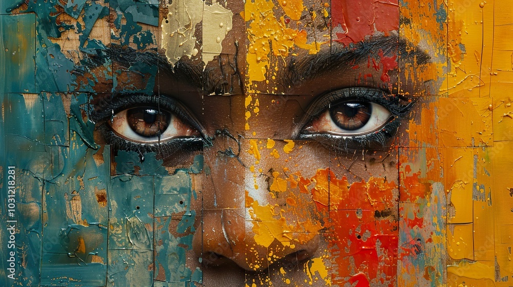 Abstract Portrait: Eyes of Expression Abstract Portrait: Eyes of Expression