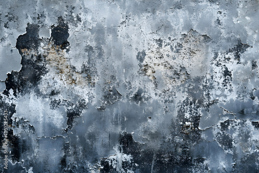 Abstract Background with Peeling Grey Paint Abstract Background with Peeling Grey Paint