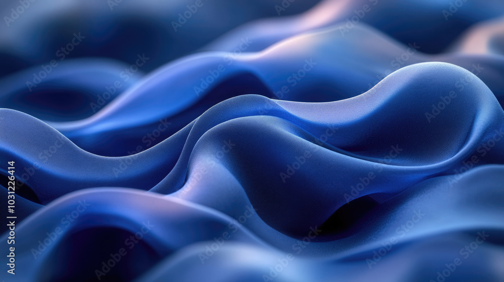 Obraz premium Texturas, abstractas de colores azul y azul marino, ondas, fondo del mar o humo.