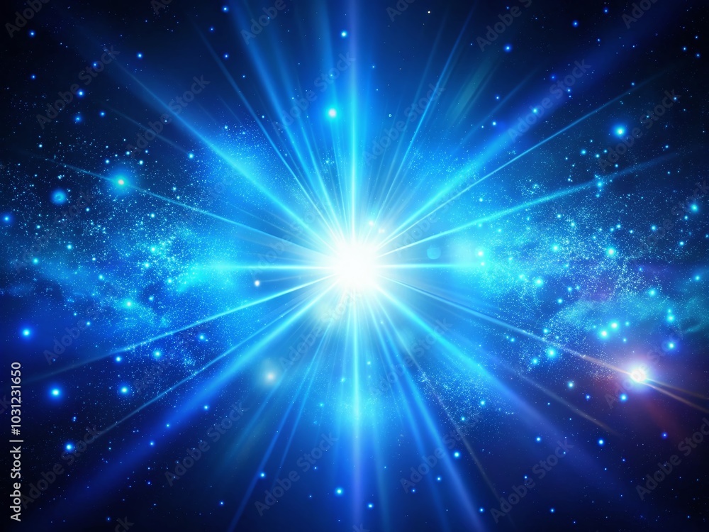 Abstract Bright Blue Glow in Outer Space for Web Design and Illustrations Abstract Bright Blue Glow in Outer Space for Web Design and Illustrations