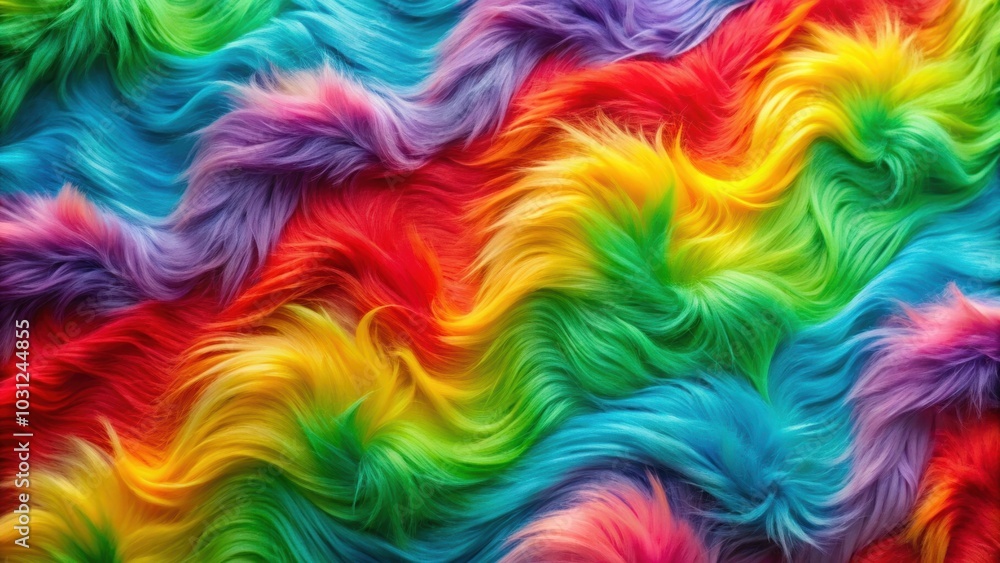 Rainbow fake fur background with waving soft texture and , rainbow, fake fur, background,waving, soft texture, rainbow stripes Rainbow fake fur background with waving soft texture and , rainbow, fake fur, background,waving, soft texture, rainbow stripes