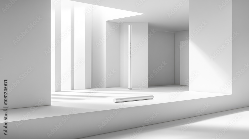 Minimalist Interior with Natural Light and Shadows Minimalist Interior with Natural Light and Shadows