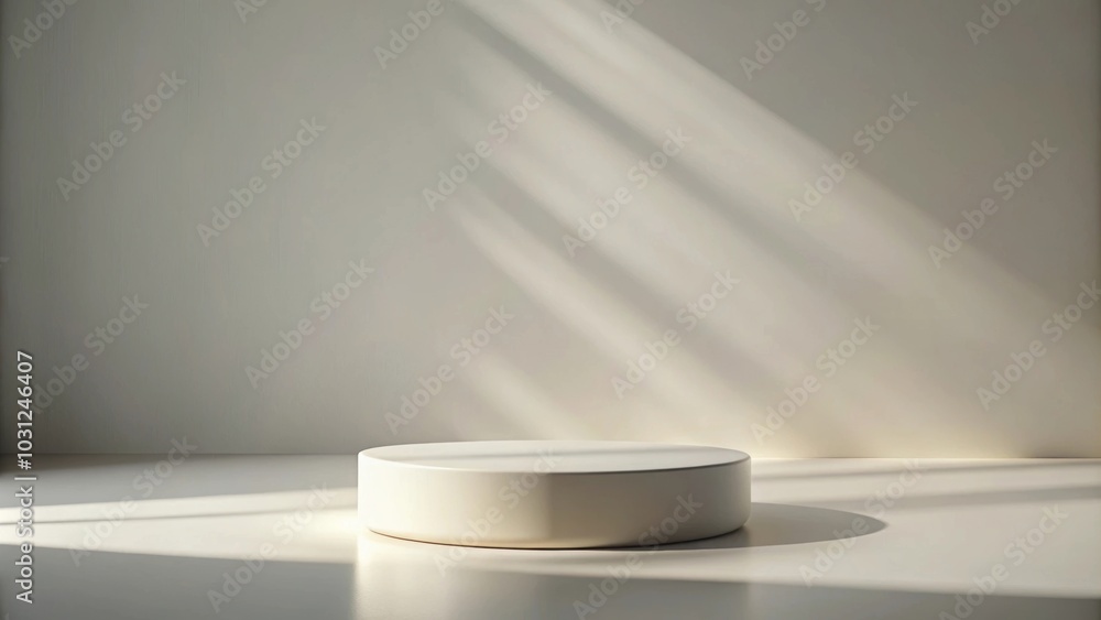 Minimalistic abstract gentle light grey background for product presentation with light and shadow Minimalistic abstract gentle light grey background for product presentation with light and shadow