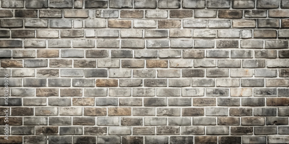 Obraz premium Old vintage gray brick wall texture background , vintage, gray, brick wall, texture, background, weathered, aged