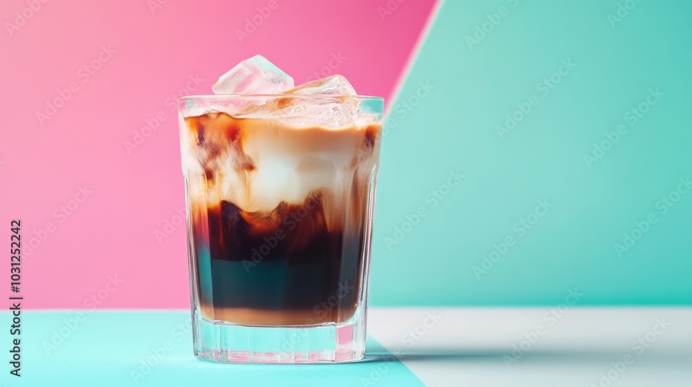 Iced Coffee Perfection Layered Minimalist Iced Coffee Perfection Layered Minimalist