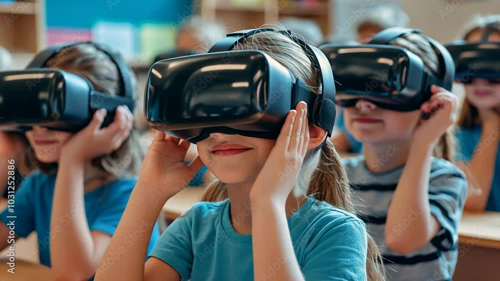 Children Experiencing Virtual Reality in Classroom Children Experiencing Virtual Reality in Classroom