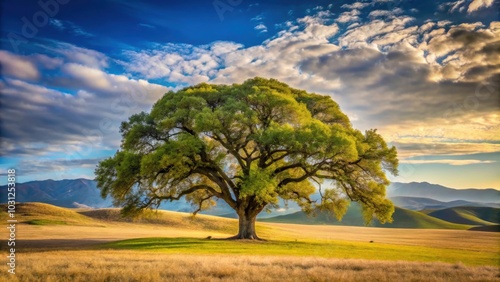 Landscape photo of a majestic tree in Tehachapi, California, nature, scenery, outdoor, beauty, wilderness, serene